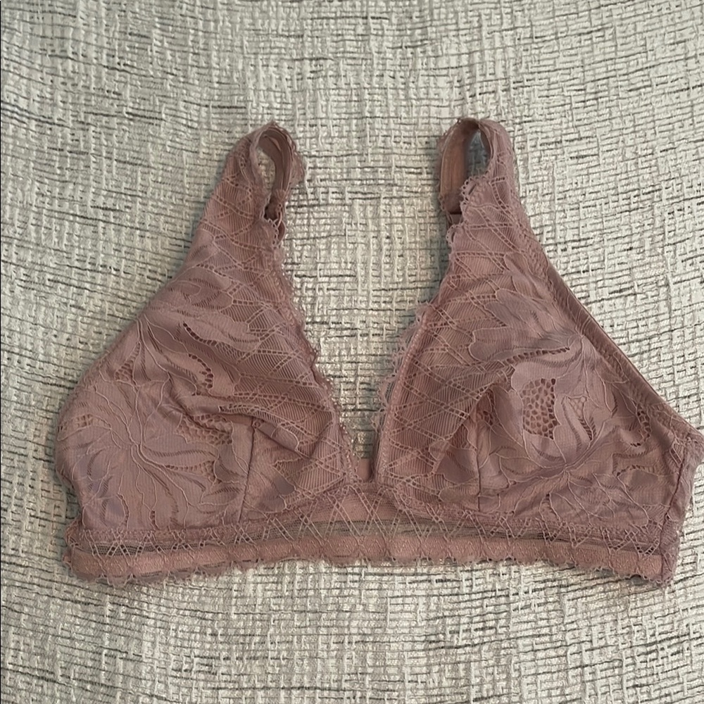 Anne Klein Lace Bralette in Dusty Rose
